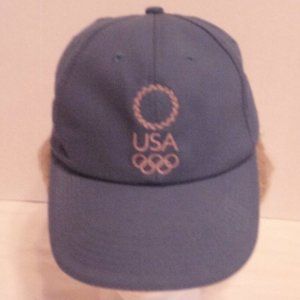 Olympic Cap United States Flag Blue Yellow Outdoors Summer Baseball Hat
